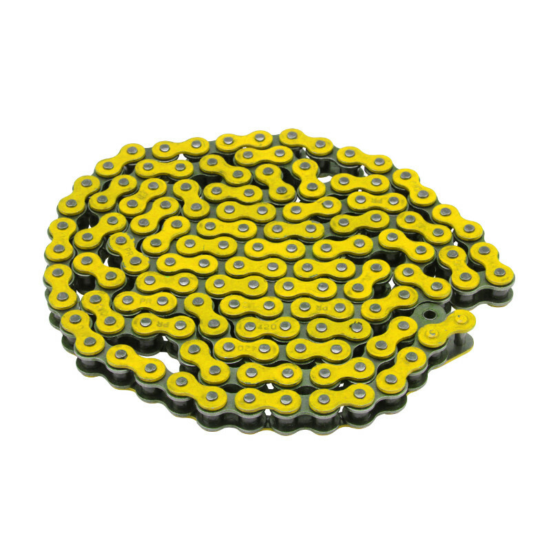 Chaîne Voca Racing MOTO 420 RENFORCE COULEUR JAUNE 136